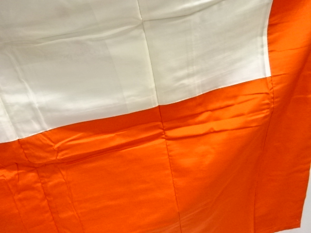  麻の葉に花模様織り出し十日町紬着物